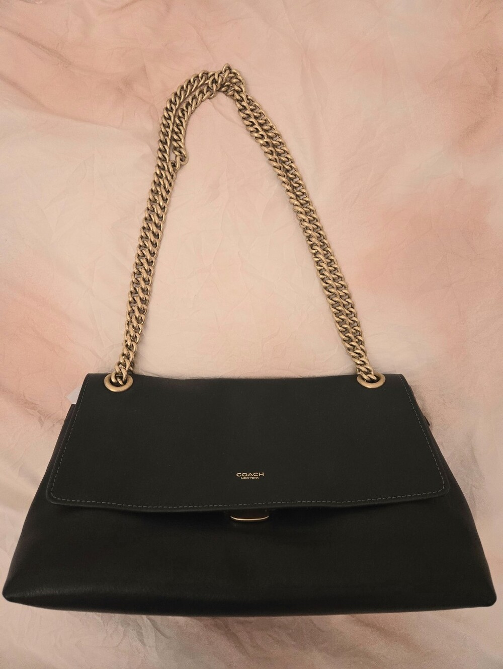 COACH Black Chain Chelsea 30 Shoulder Bag - Picture 2 of 12